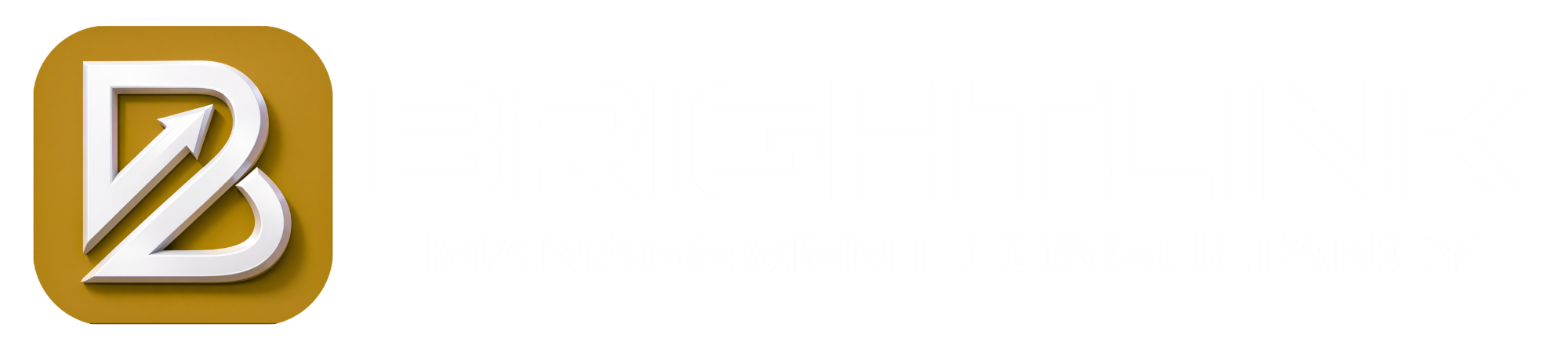 Brightlink_Management Consultancy_LOGO Golden and white